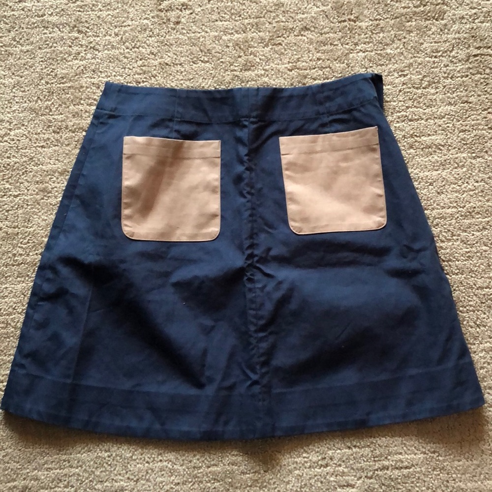 COS navy blue a-line miniskirt 34